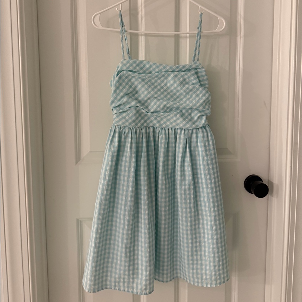 blue gingham sundress!